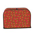 thumbnail image 7 of Rateoe Pizza Cartoon Pattern Toaster Covers 2 Slice Wide Slot,Bread Machine Cover,Bread Dust Cover & Fingerprint Protection,Appliance Covers, 7 of 7
