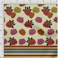 thumbnail image 1 of oneOone Cotton Silk Fabric Stripe & Floral Panel Print Fabric By The Yard 42 Inch Wide, 1 of 3