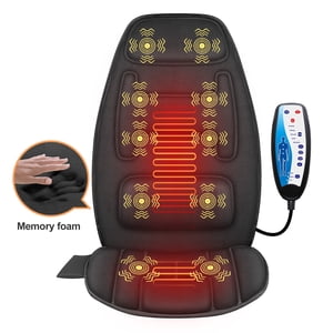 Snailax Memory Foam Massage Seat Cushion with Heat