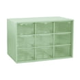 thumbnail image 1 of Mini organizador de cajones para escritorio, ideal para guardar artículos de oficina y arte. Verde, 1 of 9