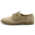 thumbnail image 2 of Ollio Women's Classic Flat Shoes Lace Up Faux Suede Oxfords ZM2910, 2 of 6