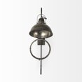 thumbnail image 3 of Mercana Tazb 13L X 11W X 62H Gold Metal Conical Shade Wall Sconce in Black, 3 of 7