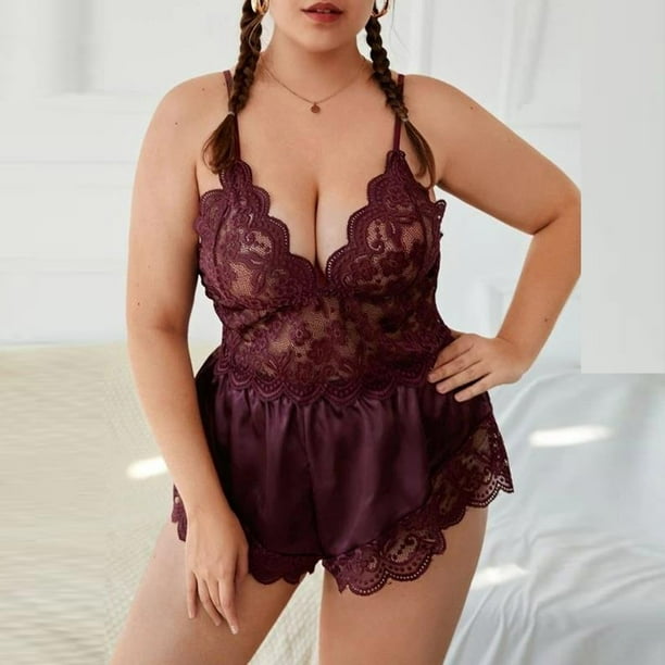 Deals of The Day! Pisexur Women's Sexy Lingerie Set Plus Size Sexy