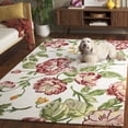 thumbnail image 3 of SAFAVIEH Jardin Leland Floral Area Rug, Ivory/Pink, 9' x 12', 3 of 11