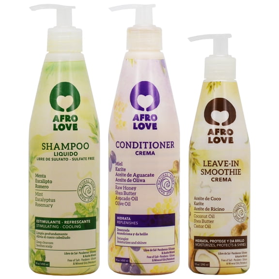 Afro Love Shampoo & Conditioner   Leave-in Smoothie "Set"