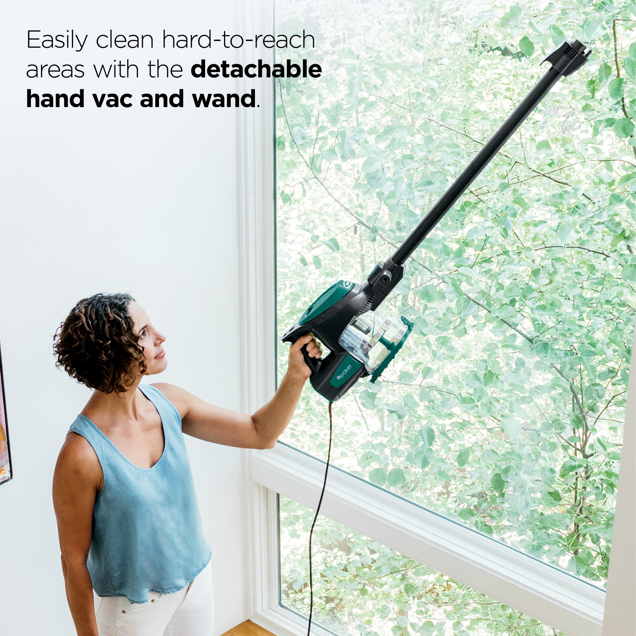 Shark® Ultra-Light Corded Stick Vacuum, Green, CS110EM, Versatile