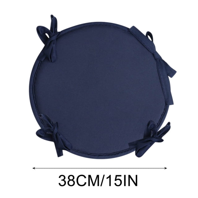 fheaev Coussins de Chaise Intérieur Extérieur Coussins de Chaise Ronds avec Attaches, Coussins Ronds pour Chaises de Salle à Manger Coussin de Siège Rond Coussins de Chaise de Jardin Ensemble pour Meuble