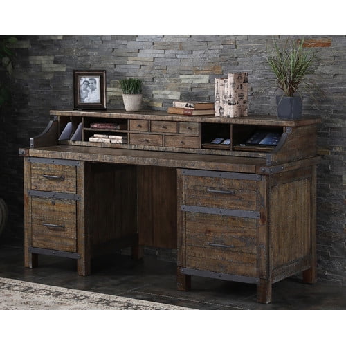 Turnkey Products Llc Enzo Executive Desk With Hutch Walmart Com Walmart Com