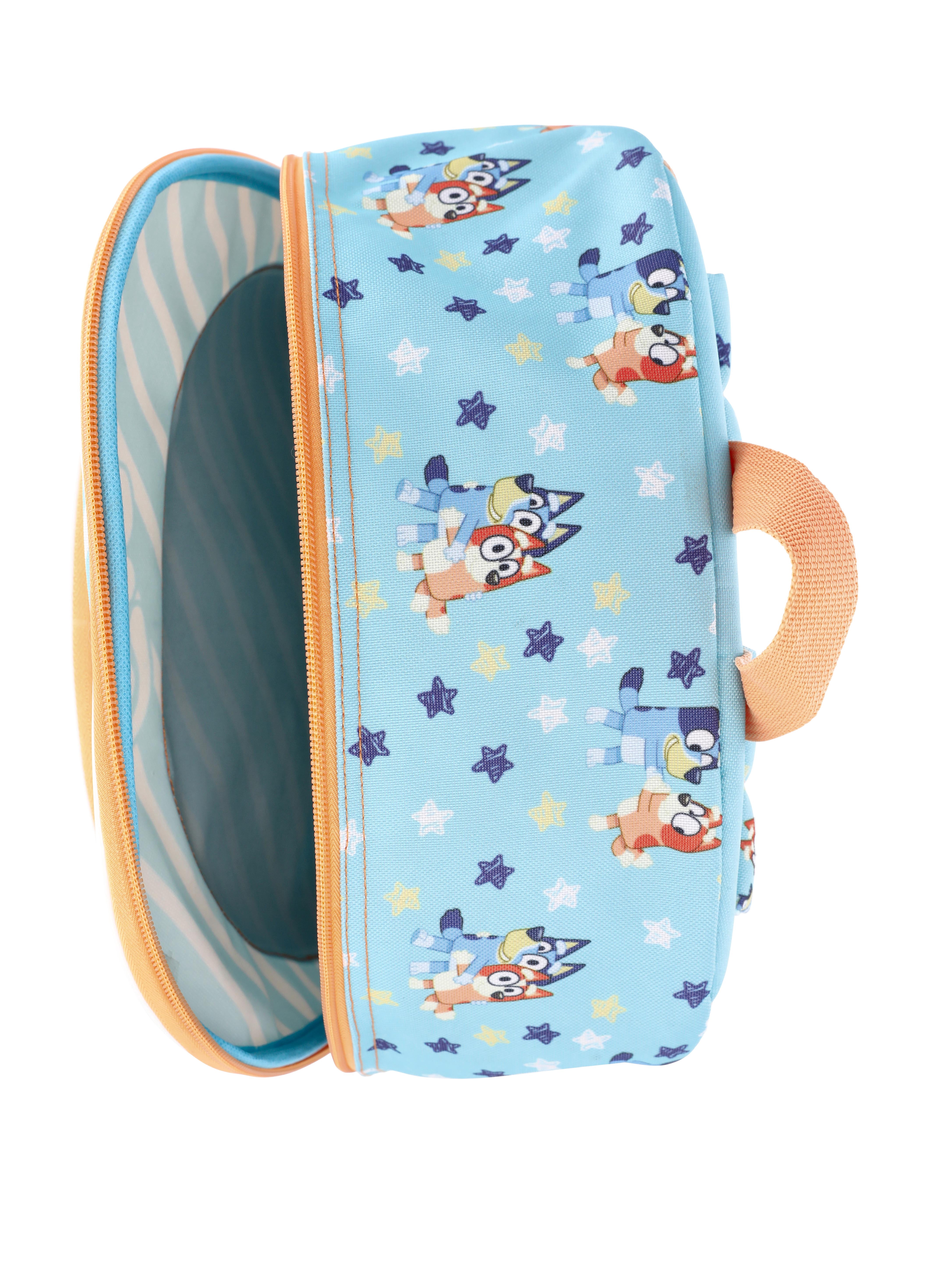BBC Bluey & Bingo Kids' Unisex 17" Light-Up Stars and Stripes Backpack, Mint