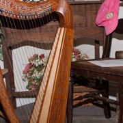 Roosebeck Heather Harp 22-String Chelby Levers Knotwork
