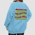 thumbnail image 5 of Xmas Crewneck Pullover Merry Christmas Sweatshirt Women Long Sleeve Funny Cute A-Blue L, 5 of 5