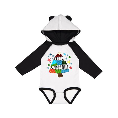 

Inktastic Feliz Navidad Patchwork Tree Quilting Gift Baby Boy or Baby Girl Long Sleeve Bodysuit