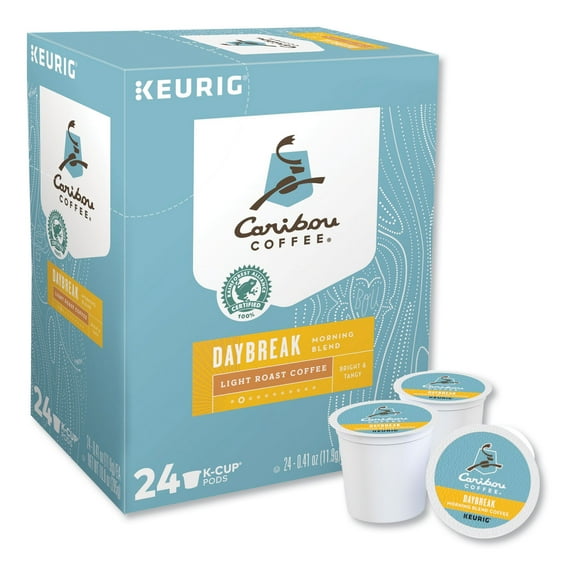 Caribou Coffee Daybreak Morning Blend Coffee K-Cups, 96/Carton