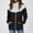 Black, variant on AOOCHASLIY Women Winter Coat Fashion Woman Sleeve Open Front Loose Outerwear Solid Blouse Coat Tops Pockets Blouse