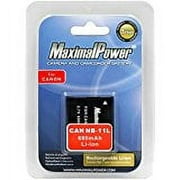 Maximal Power DB CAN NB11L Battery for Canon NB_11L and Canon PowerShot ELPH 110_320HS,A2300,A2400,A3400,A4000 Camera (Black)