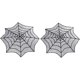 thumbnail image 1 of Mantel de encaje de telaraña JAMW 2 piezas decoración de mesa redonda 30 pulgadas negro, 1 of 5