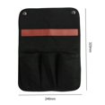 thumbnail image 3 of Bolsa de reposabrazos reclinable para sofá, organizador de lona para acampar al aire libre (negro), 3 of 5