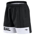 thumbnail image 2 of Men's Fanatics Black Baltimore Ravens Elements Shorts, 2 of 3