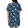 thumbnail image 6 of Sigee Sea Sharks for Sleepwear Casual Pjs with Pockets Women's Pajamas Sets Shorts 2 Piece Short Sleeve Lounge Sets X-Large, 6 of 9