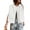 White, variant on Womens Casual Zip Up Vest Cargo Oversized Ruched Hem Sleeveless Jackets Tops Black S