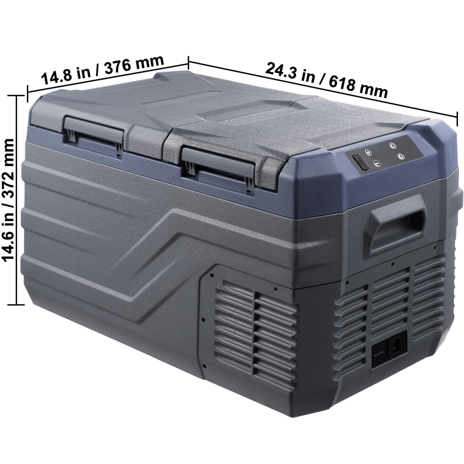 KFFKFF 12V Car Refrigerator, 25QT Electric Cooler DC/AC, -4℉~68℉, Freezer Fridge Cooler APP Control Camping, RV, and Outdoor Use