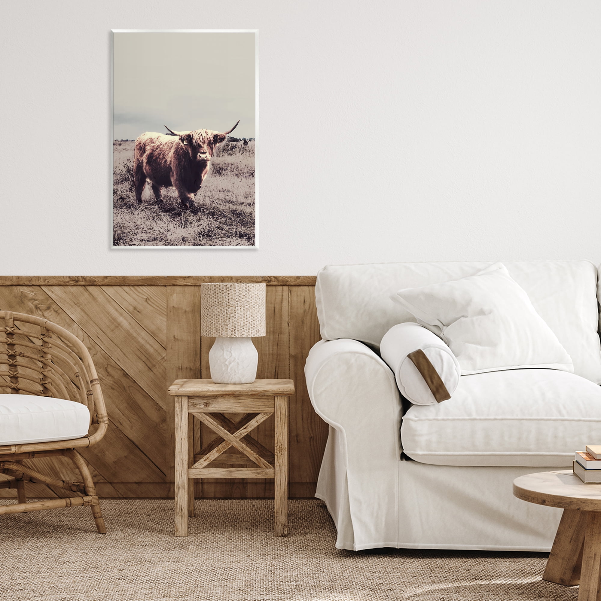 Stupell Industries Horned Cattle in Pasture Wall Plaque Art, design by SD Graphics Studio