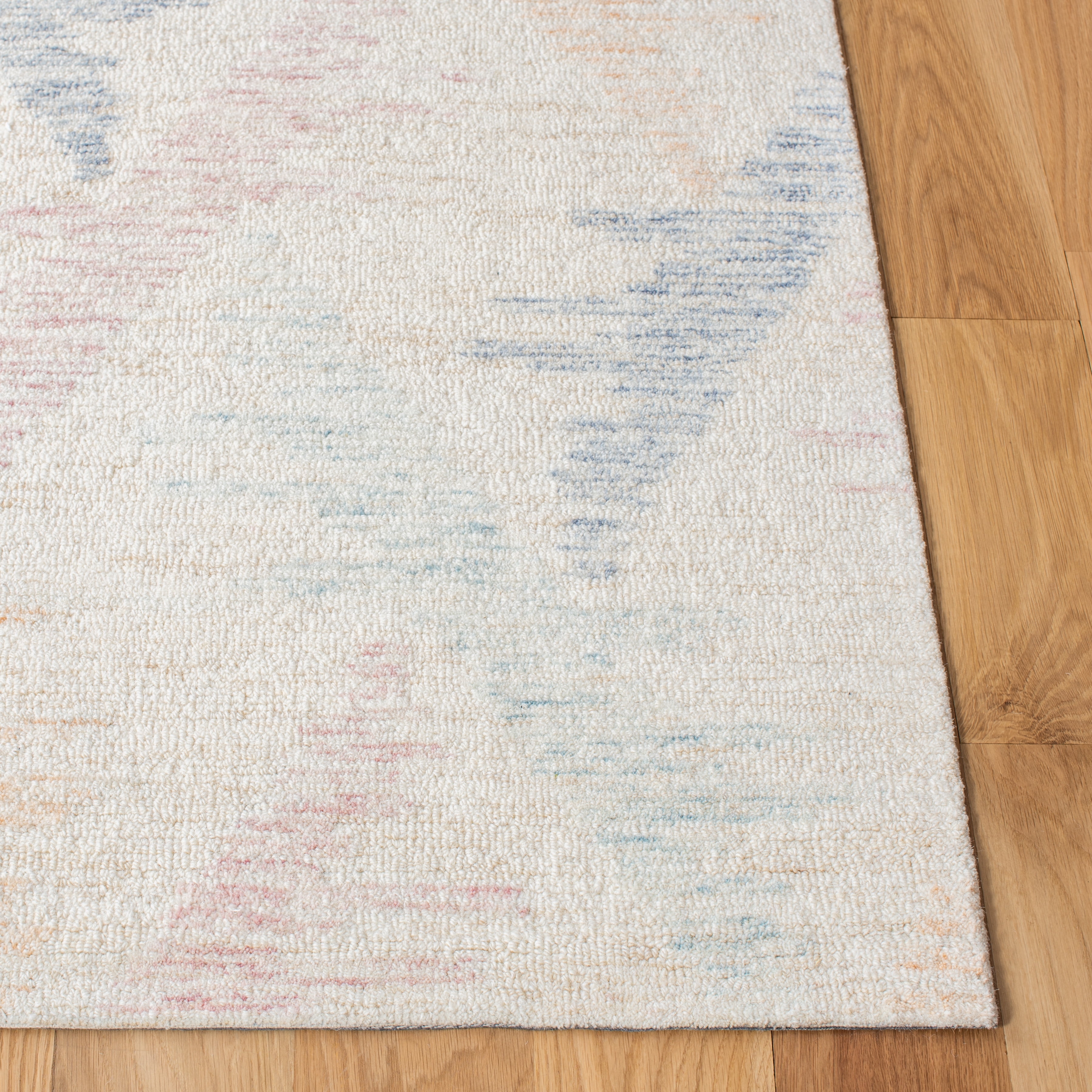SAFAVIEH Rodeo Drive Henderson Geometric Area Rug, Ivory/Blue, 8' x 10'