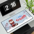 thumbnail image 3 of Hello Winter Ragdoll Smiling in Red Scarf Hat Welcome Christmas Desk Mat Full Keyboard Mouse Pad Cat Lover Kitten Owner Gifts Idea Large Mousepad - 00017, 3 of 5
