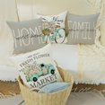 thumbnail image 5 of Pillow Covers 18x18 Set of 4 Eucalyptus Leaves Fresh Flowers White Bicycle Truck Home Sweet Home Decorative Throw Pillows Pillowcase Spring Decorations Farmhouse Decor for Couch Sofa Beige, 5 of 6