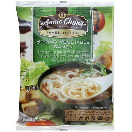 ***Discontinued by Kehe 07_21***Annie Chun's Spring Vegetable Ramen Noodles, 4.9 oz (Pack of 12)