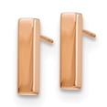 thumbnail image 2 of 14K Rose Gold Polished Post Earrings 14k Rose Gold Earrings, 2 of 3
