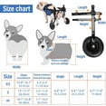 thumbnail image 4 of JFBUJC Petit Fauteuil Roulant pour Chien pour le Dos et les Jambes, Aide à la Marche pour Chien Handicapé, Fauteuil Roulant pour les Membres Arrière et les Jambes Arrière, Chariot d'Aide à la Mobilité pour Chien Handicapé, 4 of 5