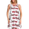 thumbnail image 1 of Disketp Retro Train para Vestido sin Mangas para Mujeres, Vestidos de Verano para Mujeres, Casual y Holgado para la Playa, 1 of 7
