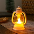thumbnail image 6 of Anhility Christmas Mini Lantern Decor 4.3 Inch Western Lantern Table Centerpiece Small Vintage Christmas Hanging Lamp Ornaments for New Year Birthday Wedding Halloween Christmas (White), 6 of 6
