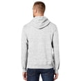 thumbnail image 2 of Mens Breast Cancer Ribbon Patch Hoodie Sweatshirt, XL-Tall Ash Gray, 2 of 3