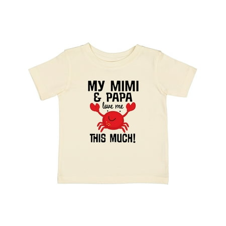 

Inktastic Mimi and Papa Love Me Crab Gift Baby Boy or Baby Girl T-Shirt