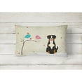 thumbnail image 2 of Carolines Treasures BB2510PW1216 Christmas Presents between Friends Entlebucher Canvas Fabric Decorative Pillow, 12H, 2 of 3