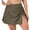 Brown, variant on Women's Plus Size Swim Skirt Drawstring Swim Dress Built-in Brief Bottom