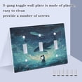 thumbnail image 6 of WOBOGO Lovers Whales Pattern 2-hole Switch Plates PC Flame Retardant Plastic Material Glossy Finish Smooth Touch 4.56x4.48x0.27in, 6 of 8