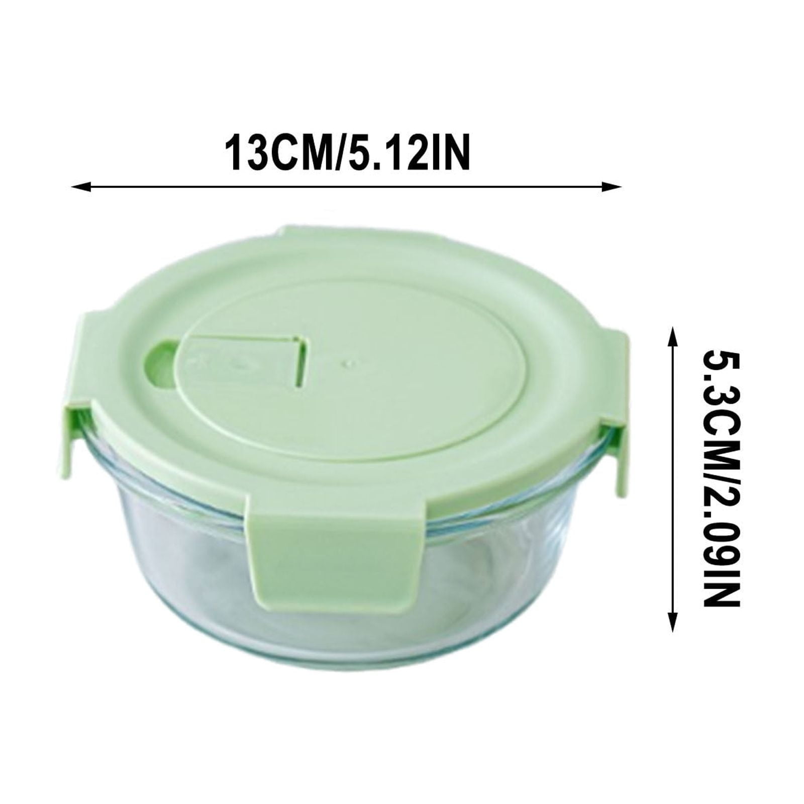 Glass Lunch Box Microwave Safe Container Meal Prep Glass Bento Box Airtight Food Storage Box Reusable Fresh Keeping Container For Kitchen Office Travel Food Storage Use