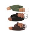 thumbnail image 3 of Allegra K Unisex Canvas Elastic Fabric Woven Stretch Braided Belts, 3 of 7