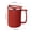 Red, variant on COM1950s Stainless Steel Insulated Mug, Double Wall Vacuum Travel Coffee Cup with Handle and Lid, Reusable Thermal Tumbler for Hot and Cold Beverages, Office, Outdoor and Home Use
