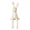 White, variant on Dserhfy Sitting Rabbit Figurine Long Ears Bunny Resin Statue Sculpture Home Office Bookshelf Desktop Animal Decoration Ornament