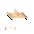thumbnail image 1 of 10 Ganchos Para Pantalones Madera Natural Premium Ultra Resistentes, 1 of 5