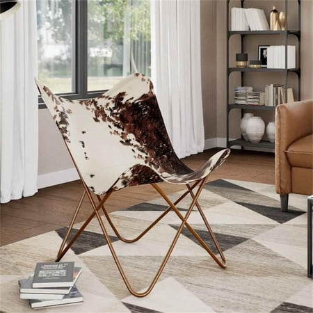 bowery hill contemporary butterfly cowhide product