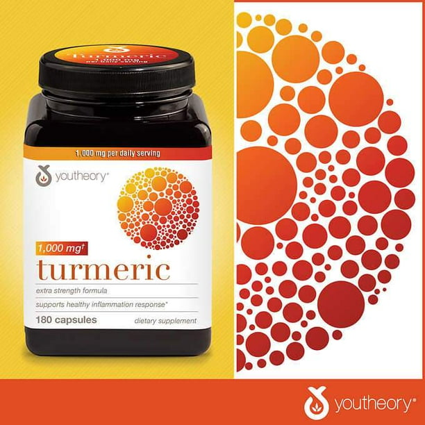 Youtheory Turmeric Extra Strength Capsules (180 ct.)