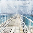 thumbnail image 2 of Villa, Mlli 15x15 Gold Ornate Wood Framed with Double Matting Museum Art Print Titled - Postcard From The Pier, 2 of 4