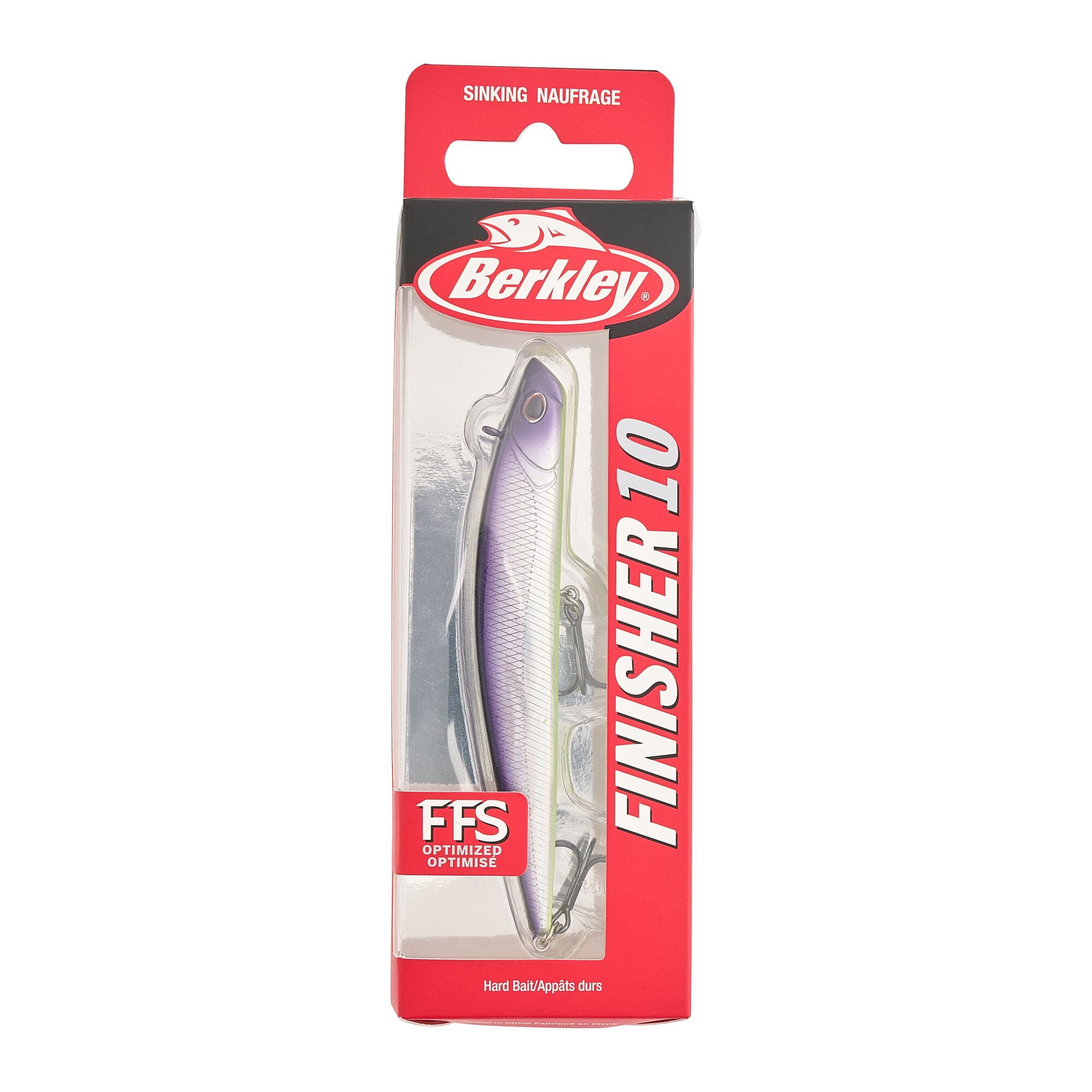Berkley Finisher, 4 in, Glide Baits, Purple Slime (1 Count)