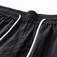 thumbnail image 6 of Men's Cargo Shorts Relaxed Fits Men's Athletic Shorts Summer Lightweight Vintage Loose Straight Shorts with Pockets Outdoor Running Sports Cargo Shorts Black XXL, 6 of 7