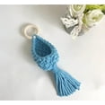 thumbnail image 3 of Odies Cute Crochet Plant for Car Rear View Mirror,Boho Handmade Car Mirror Hanging Accessories for Women Girls,Orange Car Interior Aesthetic Decor Truck Hanger Ornament Charm for Men,Blue, 3 of 7